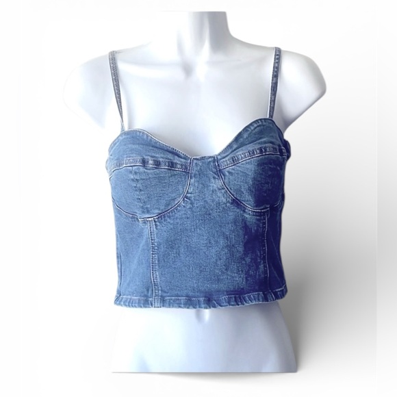 PacSun Tops - PacSun Blue Camisole Bustier Crop Top